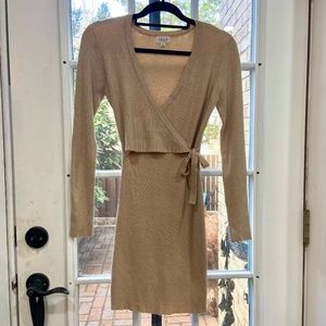 Le Lis Sweater Tie Front Dress